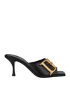 Dsquared2 D2 Statement Sandal In Leather In Black
