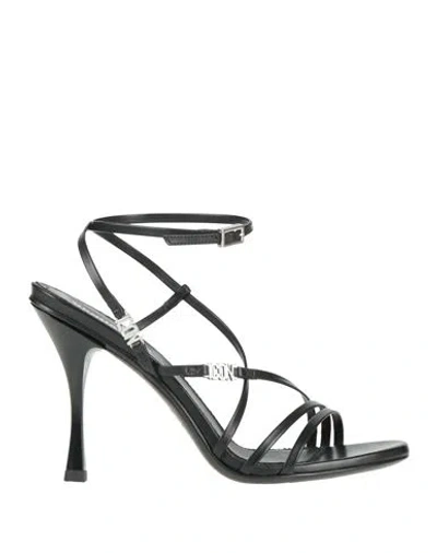 Dsquared2 Woman Sandals Black Size 8 Calfskin