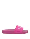 Dsquared2 Icon-print Slip-on Slides In Pink