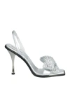 Dsquared2 Leather Shoes In Silver