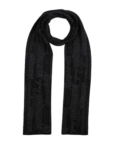 Dsquared2 Woman Scarf Black Size - Wool