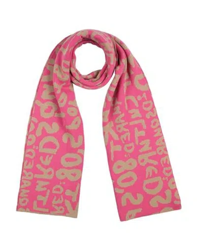 Dsquared2 Woman Scarf Camel Size - Wool In Beige