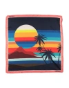 Dsquared2 Tropical Print Square Scarf In Red