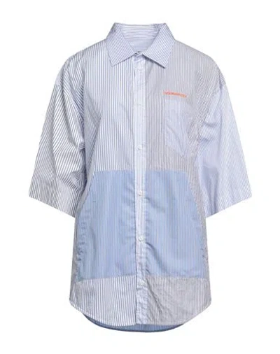 Dsquared2 Woman Shirt Azure Size 2 Cotton, Polyester In Blue