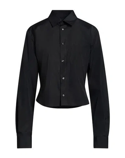 Dsquared2 Woman Shirt Black Size 10 Cotton