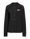 Dsquared2 Woman Shirt Black Size 10 Cotton, Elastane