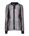 Dsquared2 Woman Shirt Black Size 12 Polyester In Black