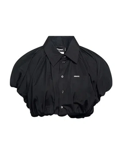 Dsquared2 Woman Shirt Black Size 4 Cotton