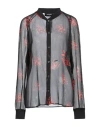 Dsquared2 Woman Shirt Black Size 12 Polyester In Black