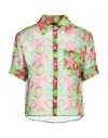 Dsquared2 Woman Shirt Light Green Size 4 Polyester
