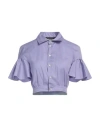 Dsquared2 Woman Shirt Mauve Size 2 Cotton, Elastane In Purple
