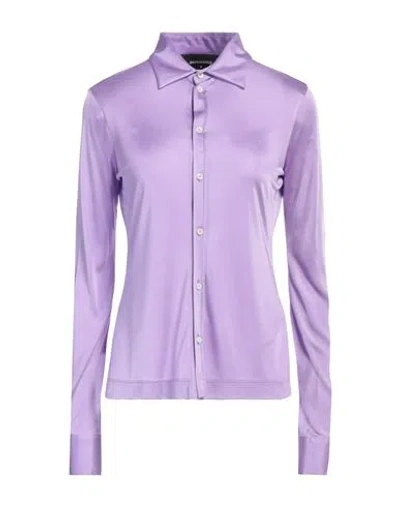Dsquared2 Woman Shirt Lilac Size S Viscose In Purple