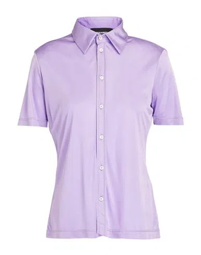 Dsquared2 Woman Shirt Lilac Size Xs Viscose In Purple