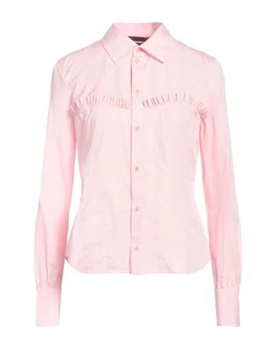 Dsquared2 Corset Cotton Shirt In Pink
