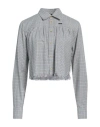 Dsquared2 Woman Shirt Sky Blue Size 10 Cotton