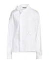 Dsquared2 Woman Shirt White Size 6 Cotton