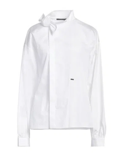Dsquared2 Woman Shirt White Size 6 Cotton