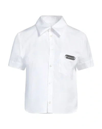 Dsquared2 Woman Shirt White Size 8 Cotton