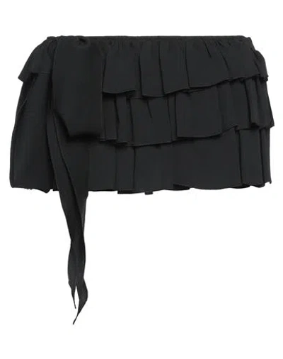 Dsquared2 Woman Shorts & Bermuda Shorts Black Size 2 Acetate, Silk