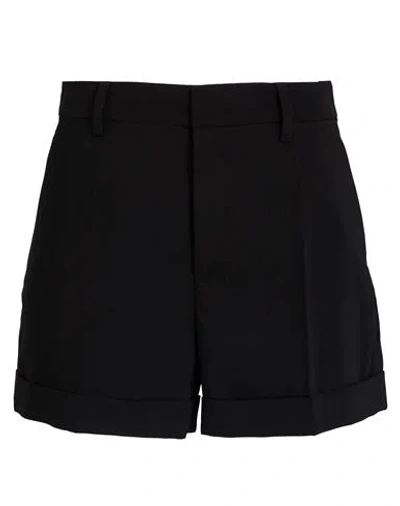 Dsquared2 Woman Shorts & Bermuda Shorts Black Size 8 Polyester, Elastane