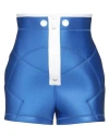 Dsquared2 Woman Shorts & Bermuda Shorts Bright Blue Size 2 Polyamide, Elastane