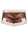 DSQUARED2 DSQUARED2 WOMAN SHORTS & BERMUDA SHORTS BROWN SIZE 6 POLYESTER