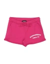 Dsquared2 Babies'  Toddler Girl Shorts & Bermuda Shorts Fuchsia Size 4 Cotton In Pink