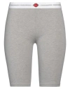 Dsquared2 Underwear Cotton Blend Biker Leggings In Grey