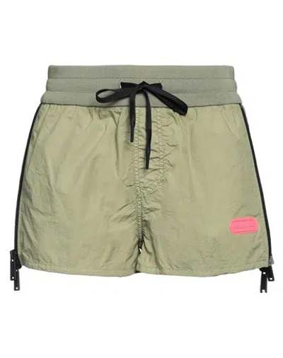 Dsquared2 Woman Shorts & Bermuda Shorts Military Green Size 2 Cotton