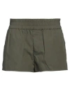 Dsquared2 Woman Shorts & Bermuda Shorts Military Green Size 2 Cotton, Polyamide