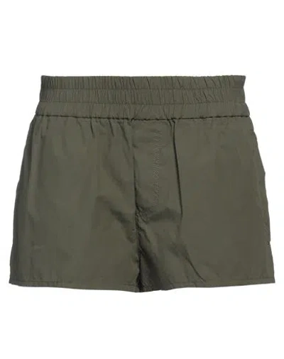 Dsquared2 Woman Shorts & Bermuda Shorts Military Green Size 2 Cotton, Polyamide