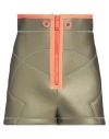 Dsquared2 Woman Shorts & Bermuda Shorts Military Green Size 2 Polyamide, Elastane