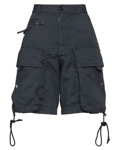 Dsquared2 Woman Shorts & Bermuda Shorts Navy Size 2 Cotton, Elastane In Navy Blue