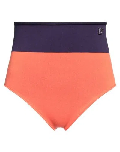 Dsquared2 Woman Shorts & Bermuda Shorts Orange Size L Viscose, Polyester