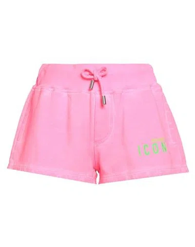 Dsquared2 Woman Shorts & Bermuda Shorts Pink Size S Cotton