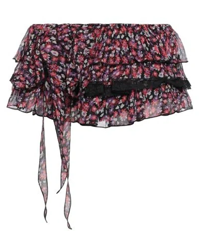 Dsquared2 Woman Shorts & Bermuda Shorts Purple Size 2 Silk, Cotton, Polyamide