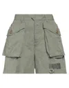Dsquared2 Woman Shorts & Bermuda Shorts Sage Green Size 4 Cotton