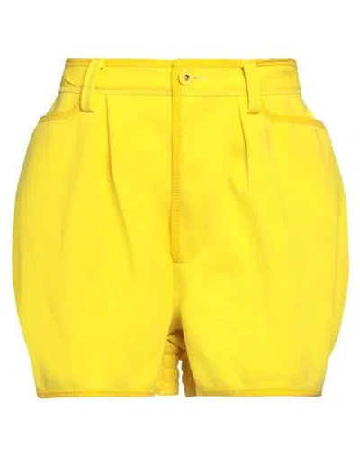 Dsquared2 Woman Shorts & Bermuda Shorts Yellow Size 2 Polyamide, Elastane, Polyester