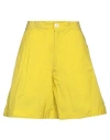 Dsquared2 Woman Shorts & Bermuda Shorts Yellow Size 2 Polyester, Polyamide In Yellow
