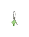 Dsquared2 Woman Single Earring Lime Green Size - Metal, Enamel