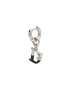 Dsquared2 Woman Single Earring Black Size - Metal