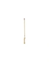 Dsquared2 Woman Single Earring Gold Size - Brass, Tin Alloy, Swarovski Crystal In Gold