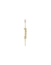 Dsquared2 Woman Single Earring Gold Size - Brass, Tin Alloy, Swarovski Crystal In Gold