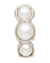 Dsquared2 Woman Single Earring Silver Size - Silver, Crystal, Brass In Silver