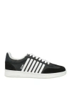 Dsquared2 Woman Sneakers Black Size 6.75 Leather In Black