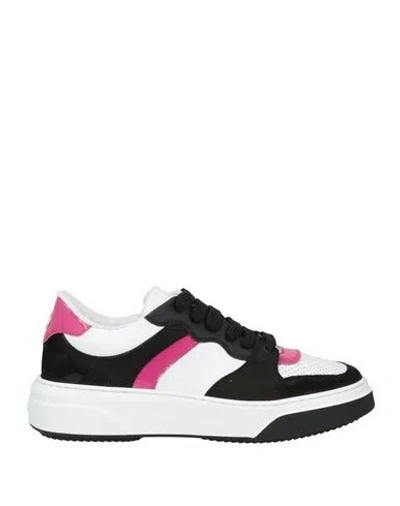 Dsquared2 Woman Sneakers Black Size 7 Calfskin