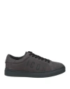 Dsquared2 Woman Sneakers Charcoal Size 6.75 Leather In Gray