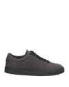 Dsquared2 Woman Sneakers Charcoal Size 7.5 Calfskin In Gray