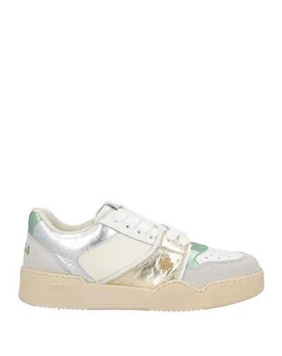 Dsquared2 Woman Sneakers Light Grey Size 6.5 Leather In Gray