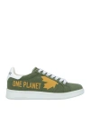 Dsquared2 Woman Sneakers Military Green Size 6 Leather, Textile Fibers In Green